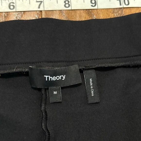 Theory black ponte pull on legging pants size M - Picture 5 of 11